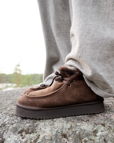 CPH284 suede teddy chocolate