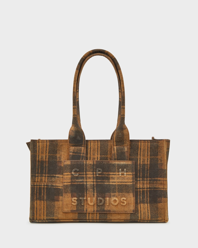 CPH BAG 16 recycled suede brown check