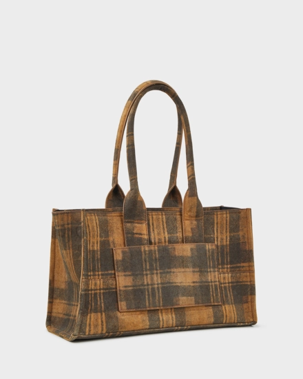 CPH BAG 16 recycled suede brown check