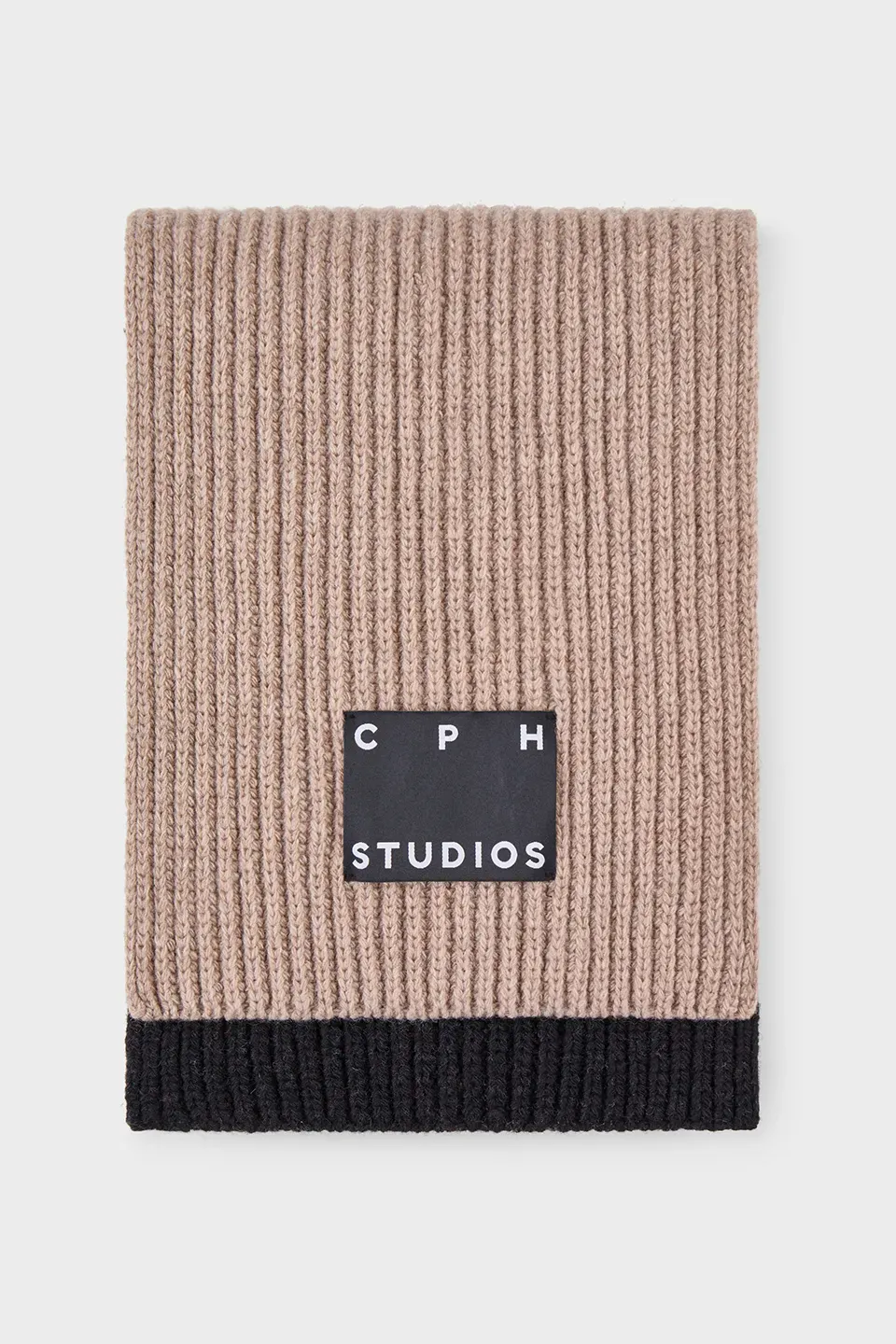 CPH SHAWL 29 wool mix beige striped