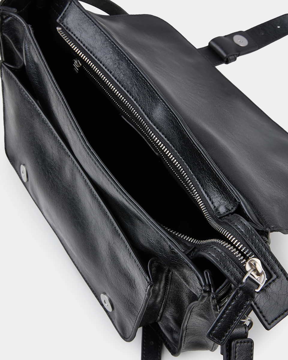 CPH BAG 9 recycled vintage leather black - alternative 3