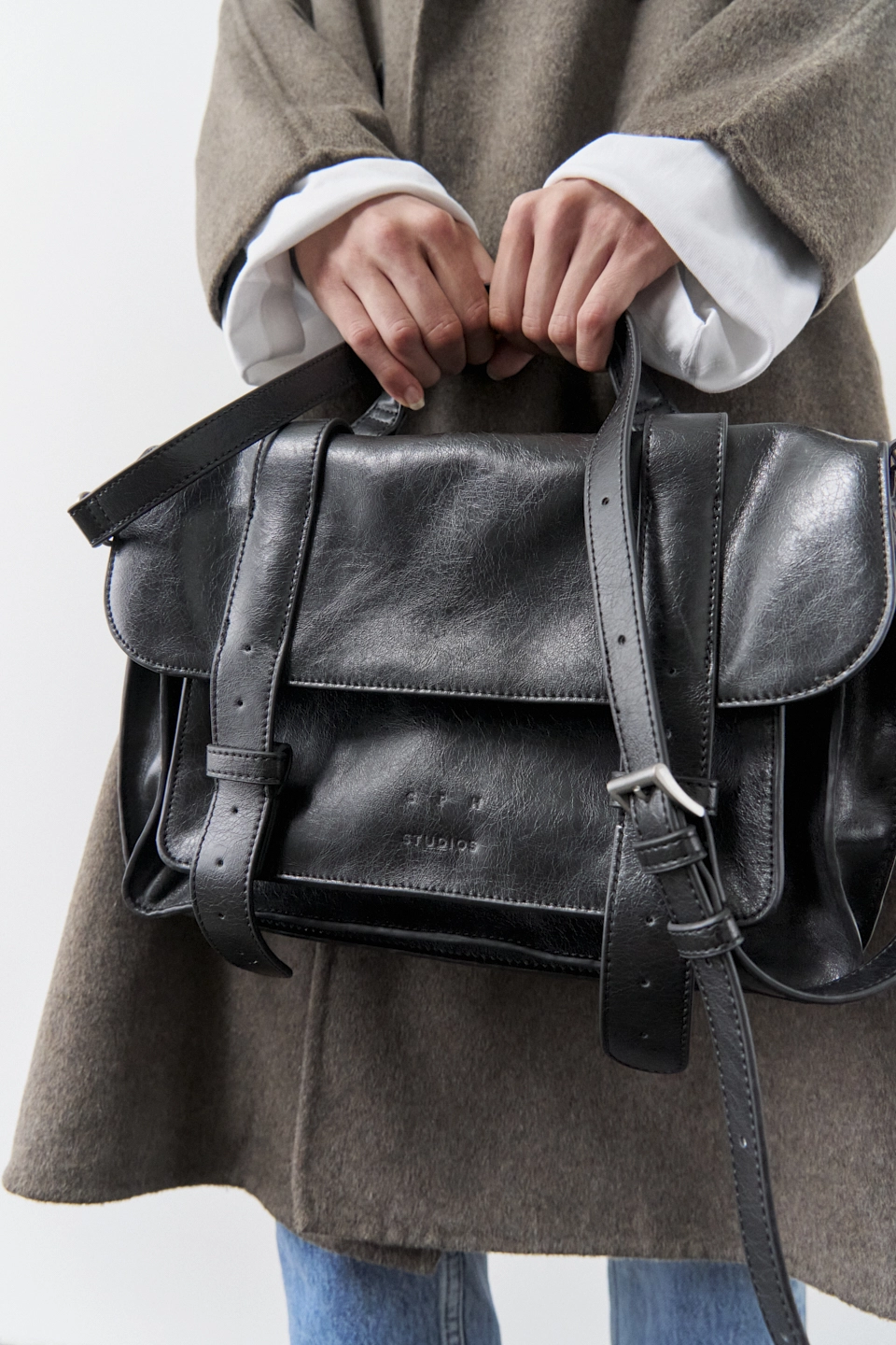 CPH BAG 9 recycled vintage leather black - alternative 2