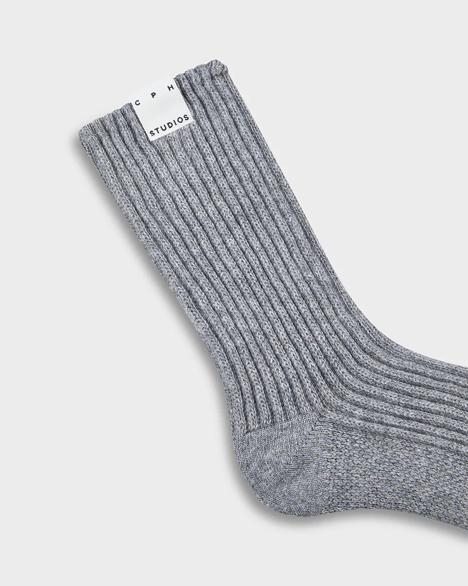 CPH SOCKS 16 wool mix grey melange - Alternative 1