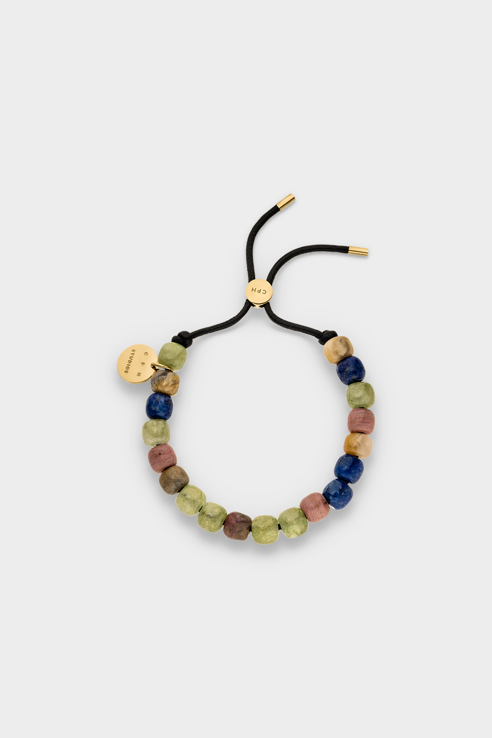 CPH BRACELET 13 beads colourful gold