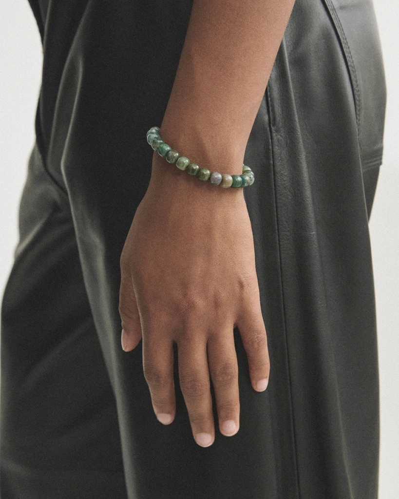 CPH BRACELET 13 beads green gold - alternative 2