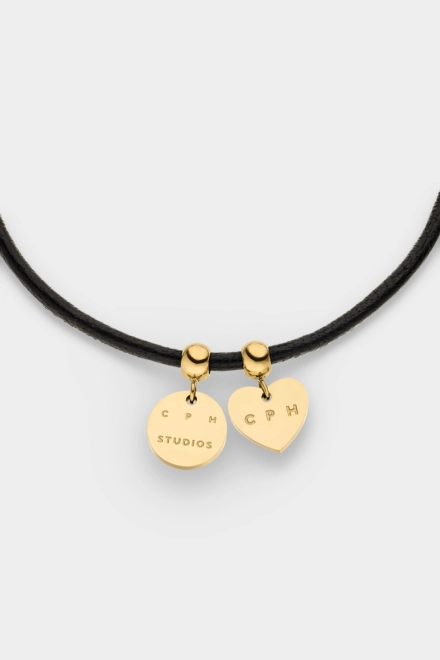 CPH BRACELET 15 leather charms gold