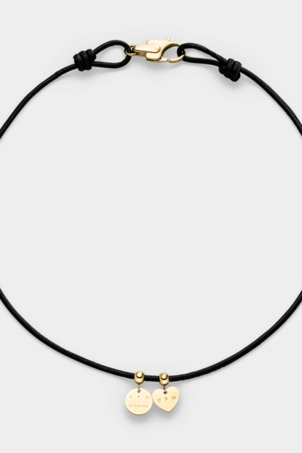 CPH NECKLACE 14 leather charms gold