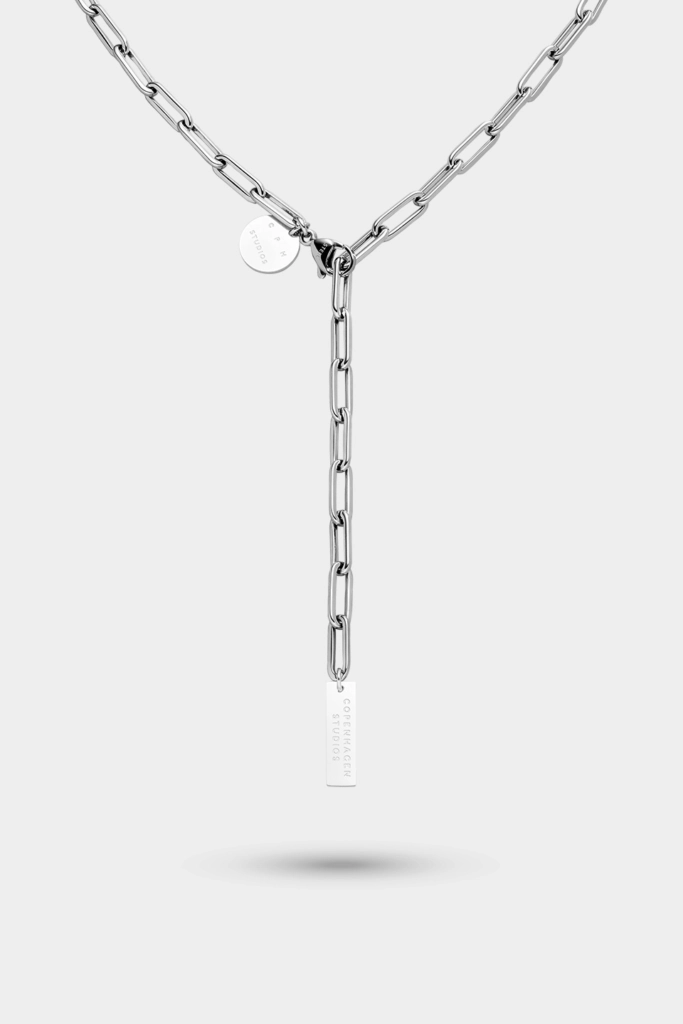 CPH NECKLACE 9 basic tags silver