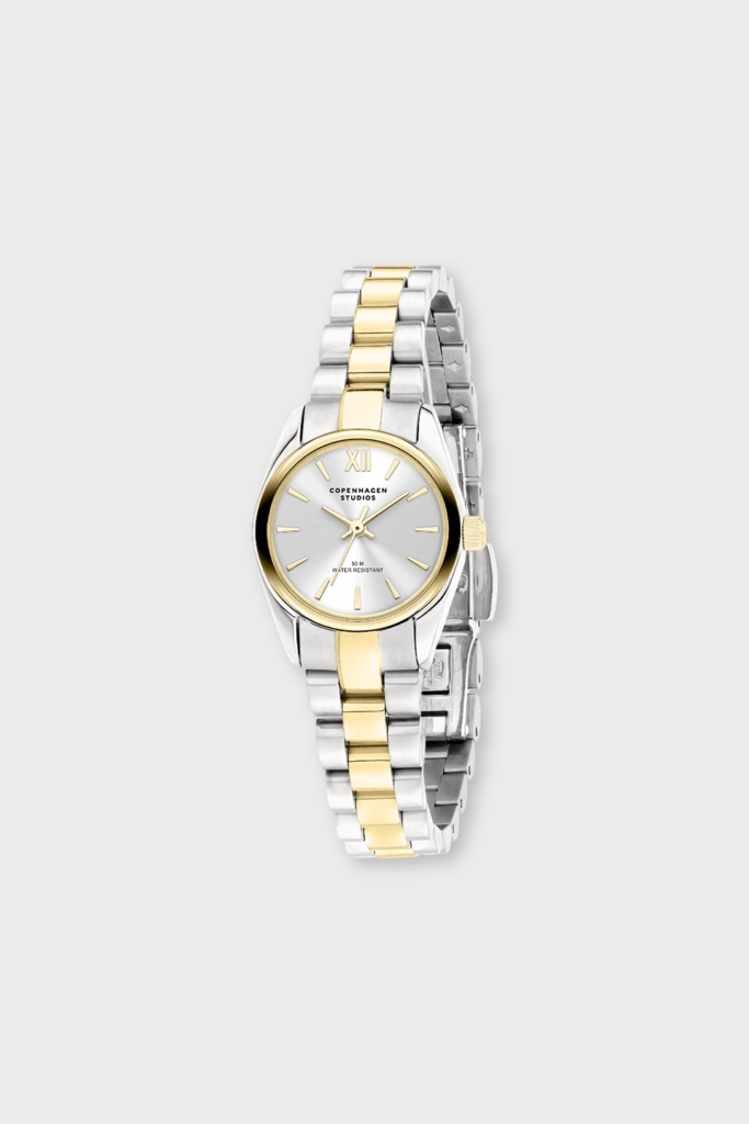 CPH WATCH 6 mini round silver/gold - alternative 1