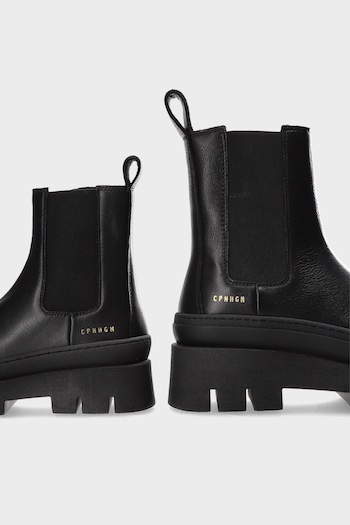 There are two boots called CPH686 in smooth, black vitello leather pictured. One is the kids version.