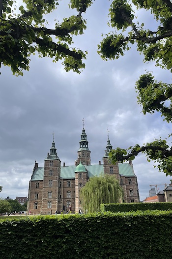 This image captures the Rosenborg Castle from the Royal Gardens.