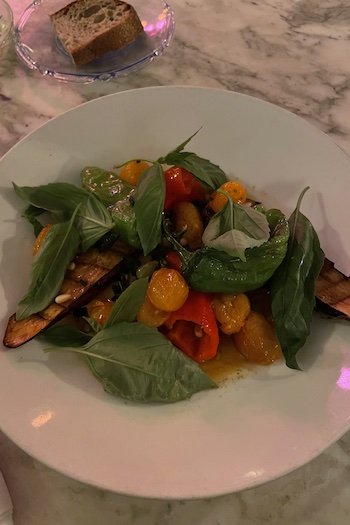 This image shows a meal at Baka d’Busk in Copenhagen.